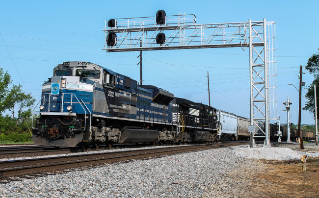 Обои картинки фото техника, поезда, железная, дорога, рельсы, локомотив, состав