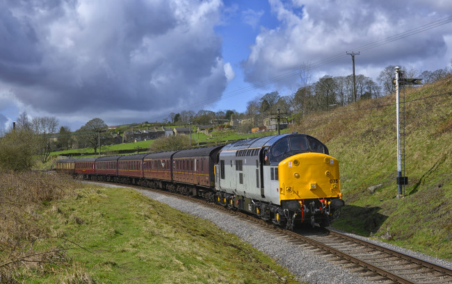 Обои картинки фото техника, поезда, железная, дорога, рельсы, локомотив, состав