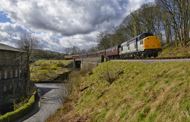 Обои картинки фото техника, поезда, железная, дорога, рельсы, локомотив, состав