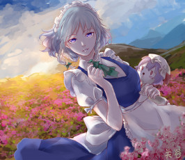 Картинка аниме touhou izayoi sakuya gushiny
