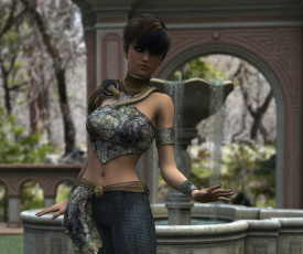 Картинка 3д+графика люди+ people фон взгляд девушка