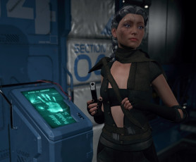 Картинка 3д+графика фантазия+ fantasy фон взгляд девушка