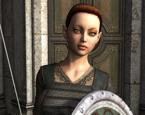 Картинка 3д+графика эльфы+ elves взгляд эльфийка фон