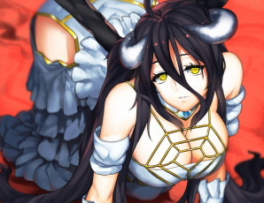 Картинка аниме overlord альбедо
