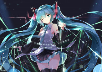 Картинка аниме vocaloid hatsune miku