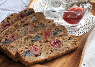 Картинка еда пироги джем сухофрукты хлеб