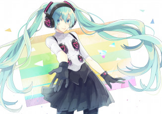 Картинка аниме vocaloid hatsune miku