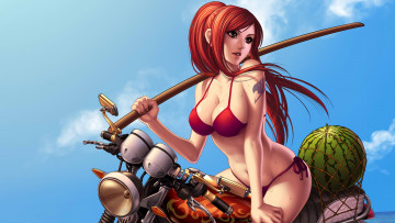 Картинка аниме fairy+tail фон взгляд девушка