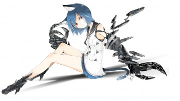 Картинка аниме оружие +техника +технологии фон nekomimi ушки взгляд арт tokiti