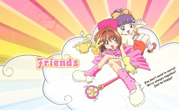 Картинка аниме card+captor+sakura фон взгляд девушки