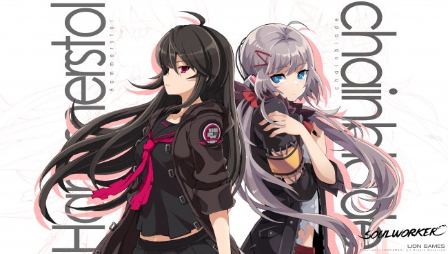 Обои картинки фото аниме, soul worker, девушки