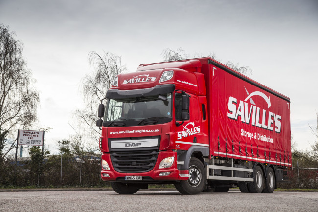 Обои картинки фото автомобили, daf, uk-spec, cab, space, fat, cf, 330, 2013г