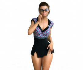 Картинка 3д+графика люди+ people девушка взгляд фон