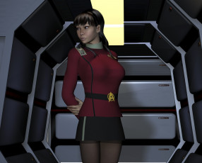 Картинка 3д+графика фантазия+ fantasy фон взгляд девушка