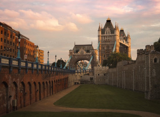 Картинка tower+bridge города лондон+ великобритания мост