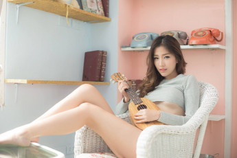 Картинка девушки -unsort+ азиатки фон взгляд девушка