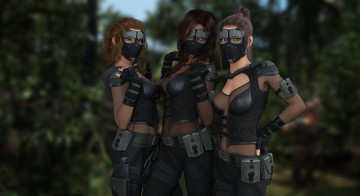 Картинка 3д+графика фантазия+ fantasy взгляд девушки фон