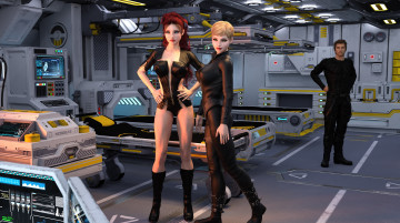 Картинка 3д+графика фантазия+ fantasy фон взгляд девушки