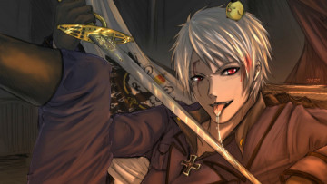 Картинка аниме hetalia +axis+powers парень меч