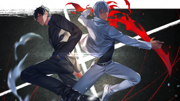 Картинка аниме kekkai+sensen парни