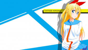 Картинка аниме nisekoi фон взгляд девушка