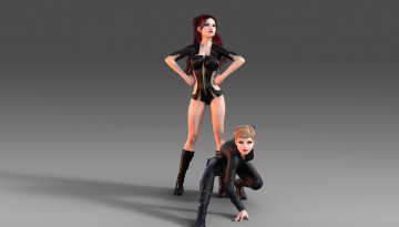 Картинка 3д+графика люди+ people взгляд девушки фон