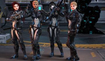 Картинка 3д+графика фантазия+ fantasy девушки взгляд фон