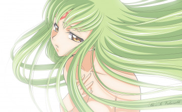 Картинка аниме code+geass взгляд девушка фон