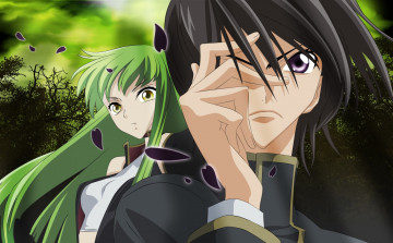 Картинка аниме code+geass фон взгляд девушка