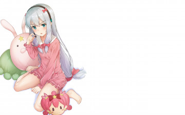 Картинка аниме eromanga-sensei фон девушка взгляд