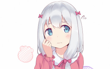 Картинка аниме eromanga-sensei фон взгляд девушка