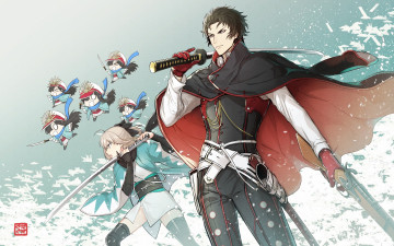 Картинка аниме fate stay+night фон взгляд парень