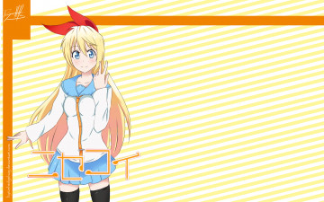 Картинка аниме nisekoi фон взгляд девушка