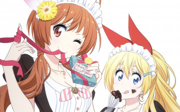 Картинка аниме nisekoi фон взгляд девушки