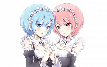 Картинка аниме re +zero+kara+hajimeru+isekai+seikatsu фон взгляд девушки