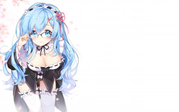 Картинка аниме re +zero+kara+hajimeru+isekai+seikatsu девушка фон взгляд