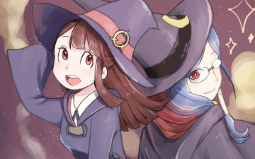 Картинка little+witch+academia аниме фон взгляд девушка