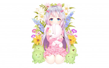 Картинка аниме eromanga-sensei девушка фон взгляд