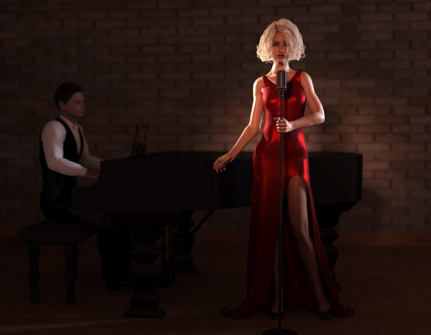 Обои картинки фото 3д графика, люди , people, фон, взгляд, девушка