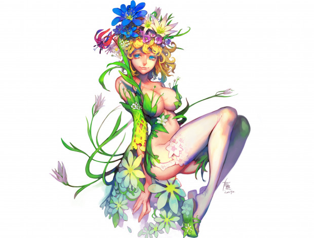 Обои картинки фото аниме, unknown,  другое, девушка