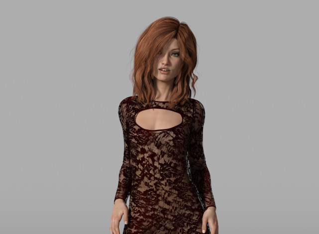 Обои картинки фото 3д графика, люди , people, фон, взгляд, девушка