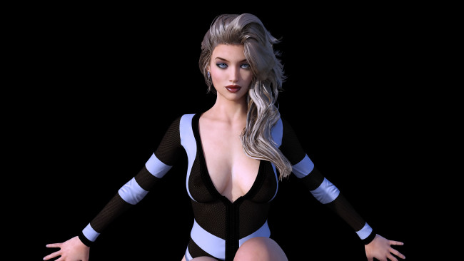 Обои картинки фото 3д графика, люди , people, фон, девушка, взгляд