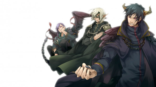 Обои картинки фото аниме, hataraku maou-sama, парни