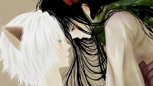 Обои картинки фото аниме, inu x boku ss, риричио, микитсуками