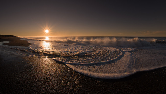 Обои картинки фото природа, побережье, рассвет