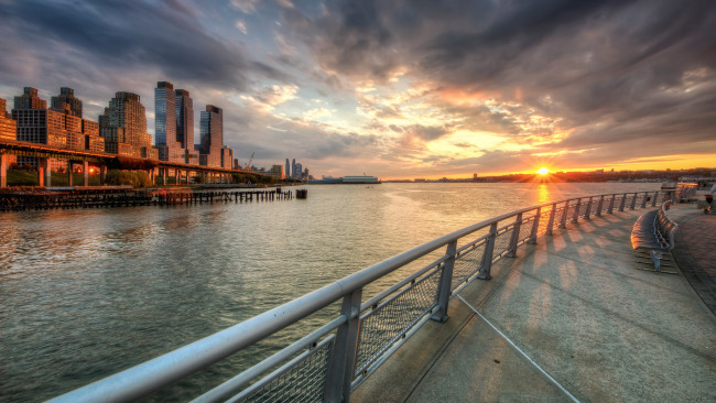 Обои картинки фото west side, города, нью-йорк , сша, панорама