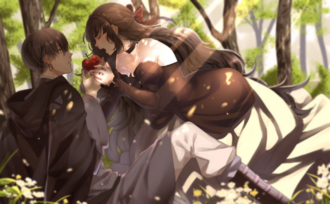 Обои картинки фото аниме, unknown,  другое, пара