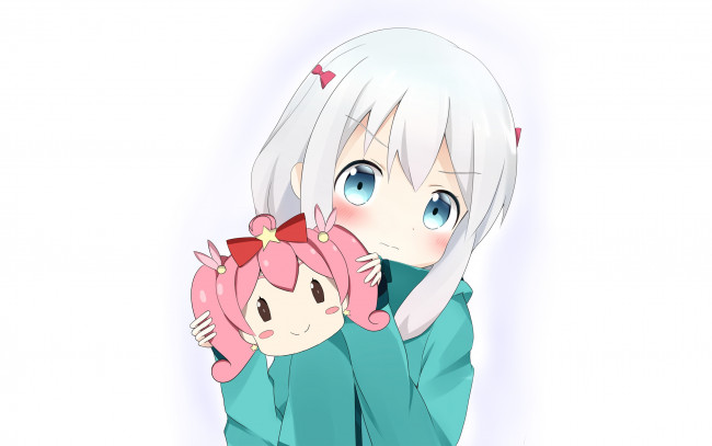 Обои картинки фото аниме, eromanga-sensei, фон, взгляд, девушка