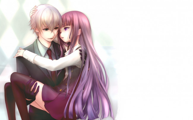 Обои картинки фото аниме, inu x boku ss, микитсуками, риричио