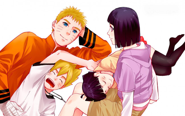 Обои картинки фото аниме, naruto, anime, ninja, shinobi, japanese, god, byakugan, hinata, jinchuuriki, doujutsu, nanadaime, hokage, kunoichi, family, boruto, himawari, kekkei, genkai